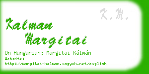 kalman margitai business card